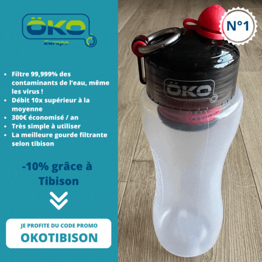 OKO - Gourde filtrante pour la randonnée