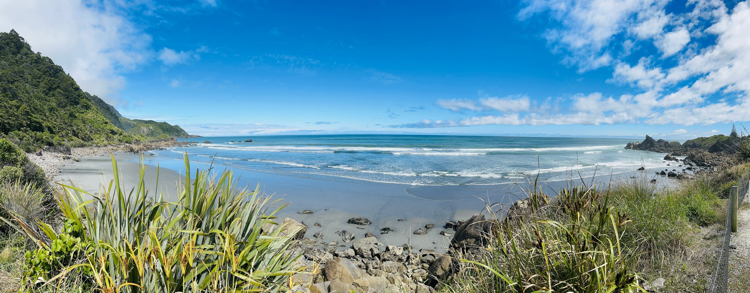 Plage sauvage en Nouvelle-Zélande